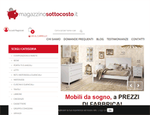Tablet Screenshot of magazzinosottocosto.it
